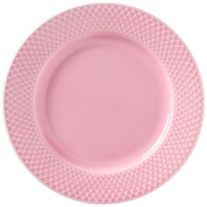 Lyngby Porcelæn Rhombe Color Tallerken 21 cm, Rosa