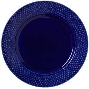 Lyngby Porcelæn Rhombe Color Tallerken 23 cm, Mørk Blå