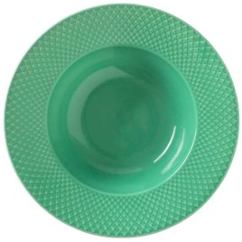 Lyngby Porceln Rhombe Color Dyb Tallerken 24,5 cm, Grn