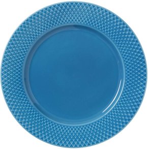 Lyngby Porcelæn Rhombe Color Tallerken 27 cm, Blå