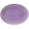 Lyngby Porceln Rhombe Color Ovale Servierschale 35 cm, Hellviolett