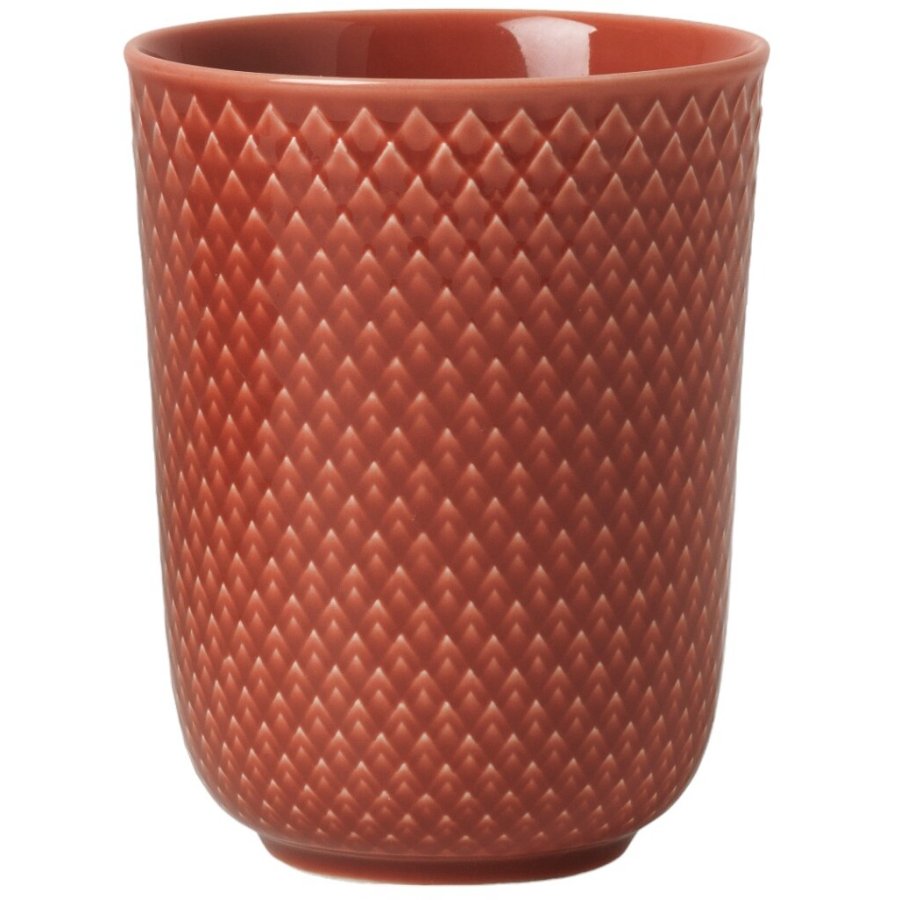 Lyngby Porceln Rhombe Color Becher 33 cl, Terracotta