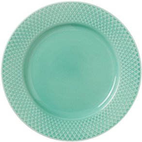 Lyngby Porcelæn Rhombe Color Tallerken 21 cm, Aqua