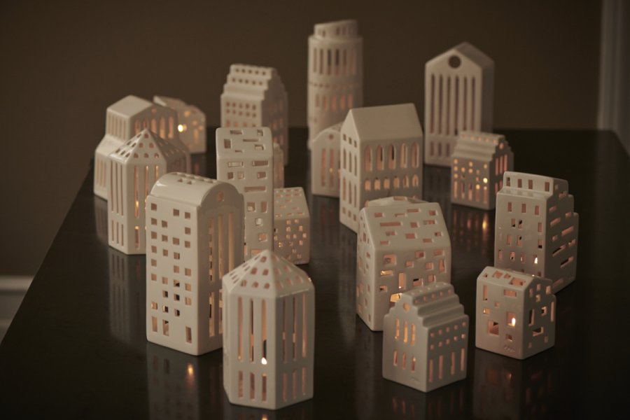 Kähler Urbania Lyshus Pantheon H20 cm, Hvid