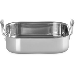 Le Creuset 3-Ply Kvadratisk Bradepande 26x26 cm, Rustfrit St�l