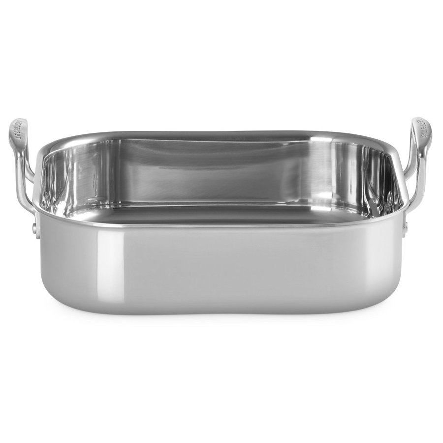 Le Creuset 3-Ply Kvadratisk Bradepande 26x26 cm, Rustfrit Stl