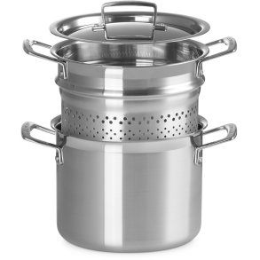 Le Creuset 3-Ply Pastagryde m. Si 20 cm/5 L