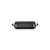 Le Creuset Kvadratisk grillplade 24 cm, Mat Sort