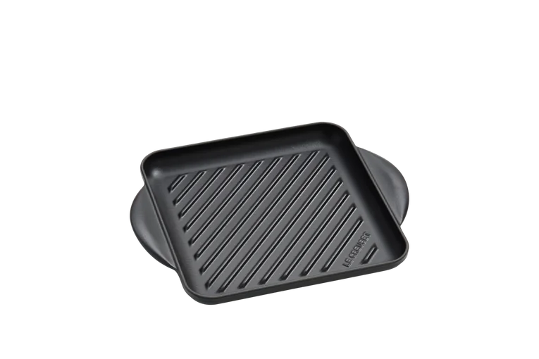 Le Creuset Kvadratisk grillplade 24 cm, Mat Sort
