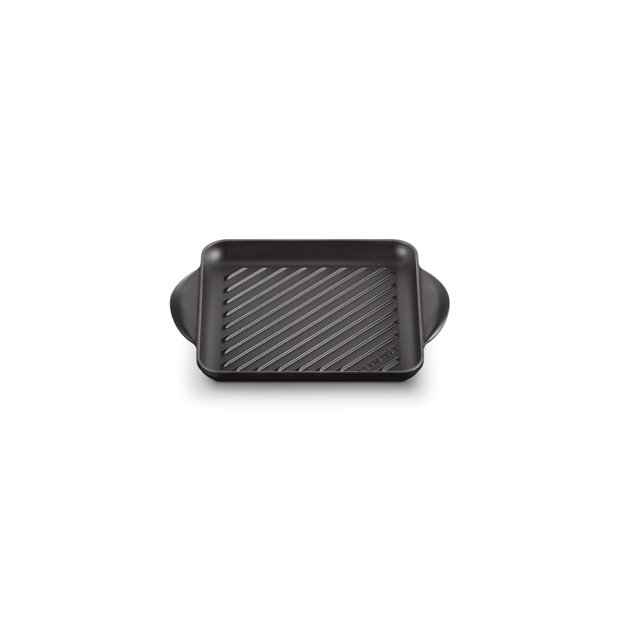 Le Creuset Kvadratisk grillplade 24 cm, Mat Sort