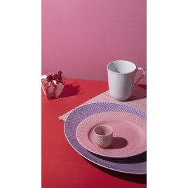 Lyngby Porcelæn Rhombe Color Ovalt Serveringsfad 35 cm, Lys Lilla