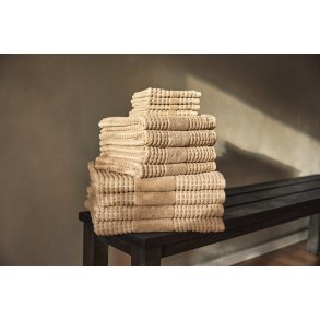 Juna Check Vaskeklud 30x30 cm, Sand