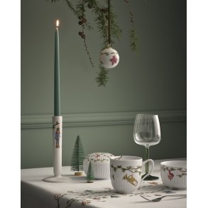 Kähler Hammershøi Christmas Lysestage H20 cm, Hvid