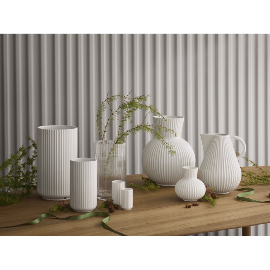 Lyngby Porceln Vase H8 cm, Hvid