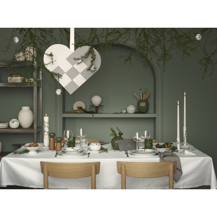 K&auml;hler Hammersh�i Vase H21 cm, M�rk Gr�n