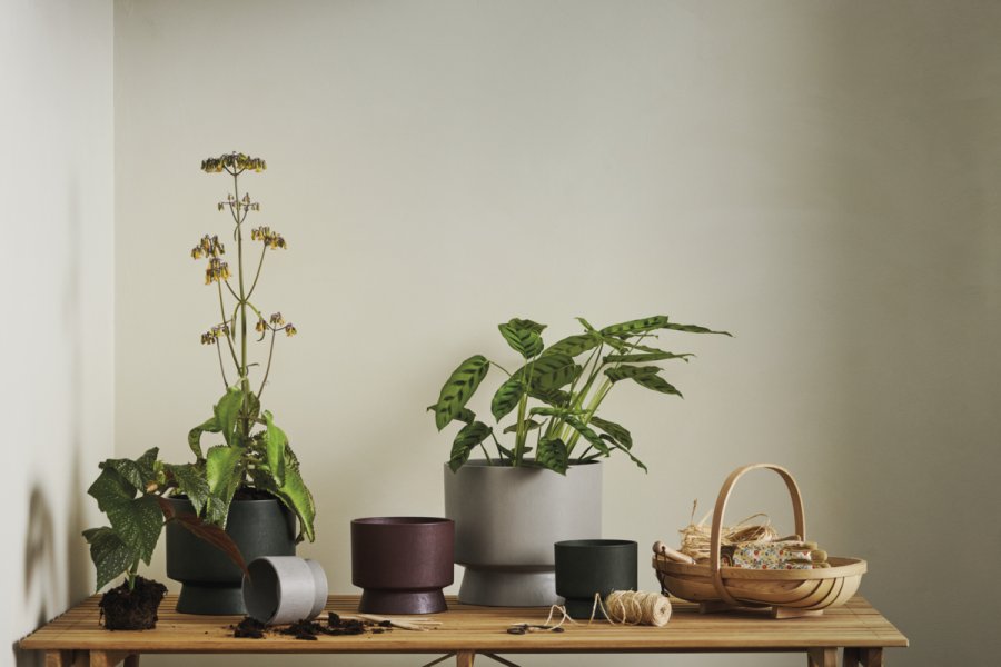 Rosendahl Recycled Blumentopf H10.5 cm, Sand