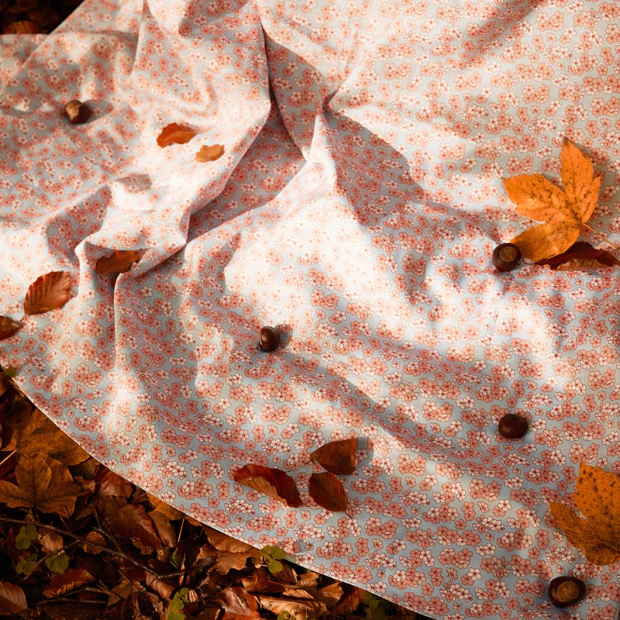 Juna Pleasantly Sengetj 140x200 cm, Lys Bl/Blomstret