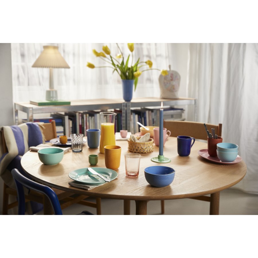 Lyngby Porceln Rhombe Color Kerzenhalter H3 cm, Grn