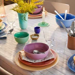 Lyngby Porcelæn Rhombe Color Æggebæger H4,5 cm, Mørk Blå