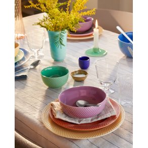 Lyngby Porcelæn Rhombe Color Tallerken 27 cm, Sand