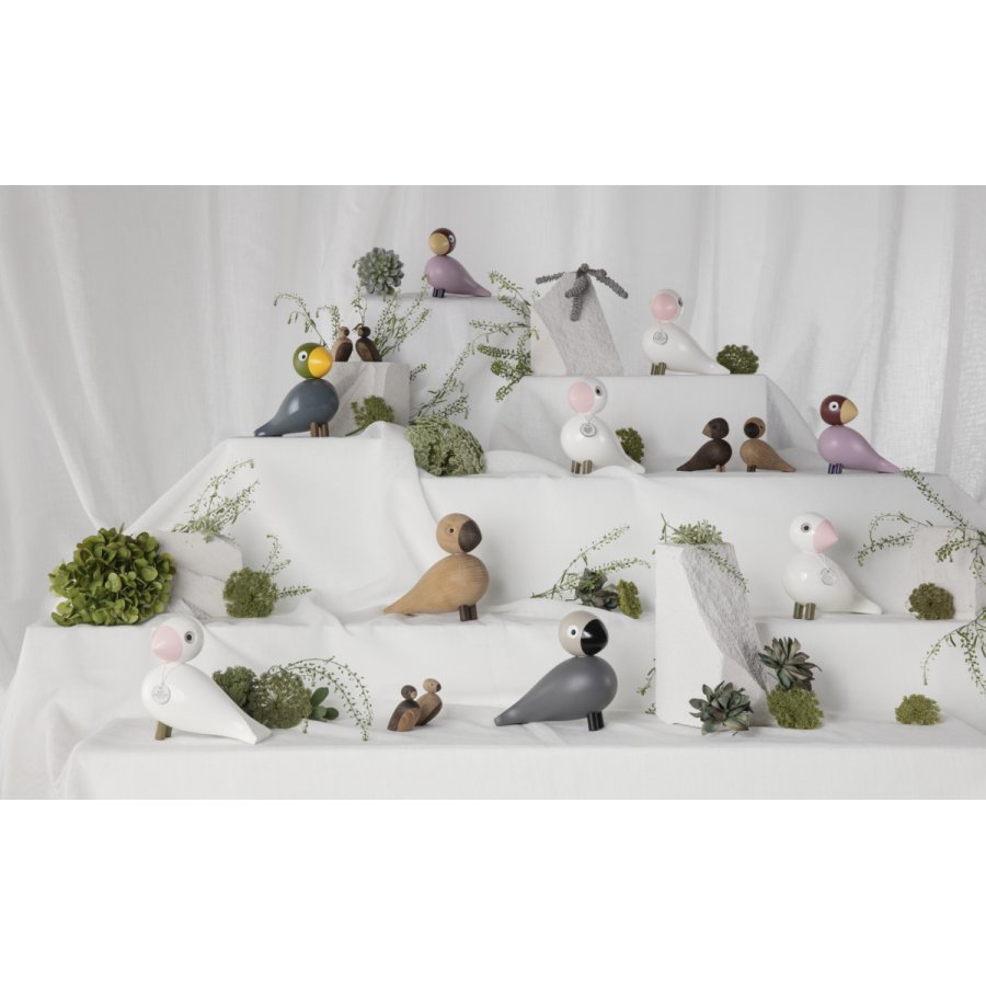 Kay Bojesen Sangfugl Love 15,5 cm, Malet Bgetr