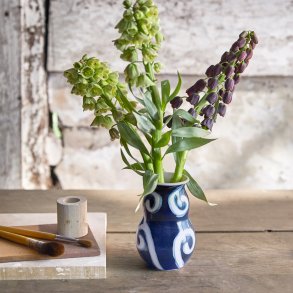 Kähler Tulle Vase H13 cm, Blå