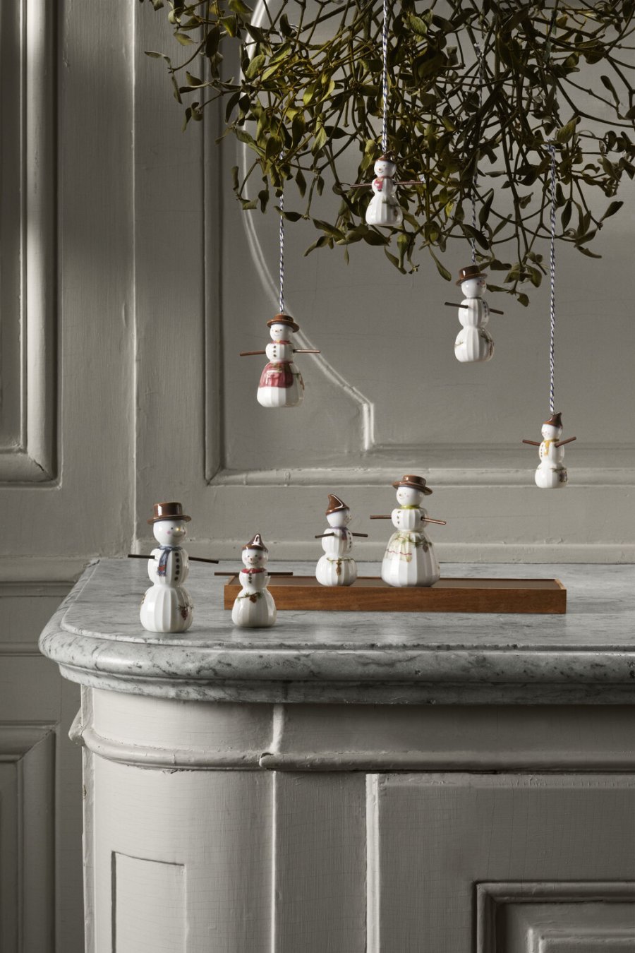 Kähler Hammershi Christmas Ophng Snedreng H7 cm, Hvid