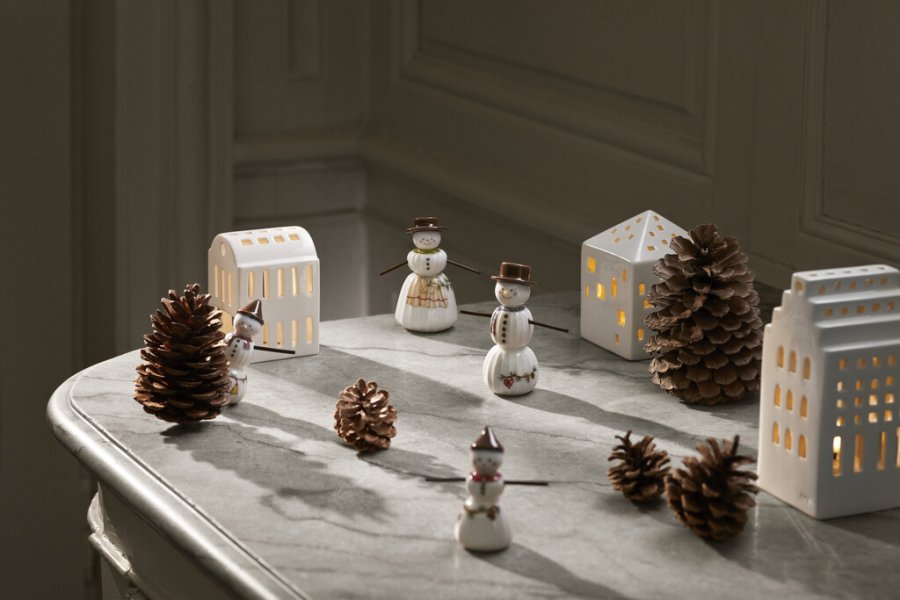 Kähler Hammershi Christmas Snepige H8 cm, Hvid