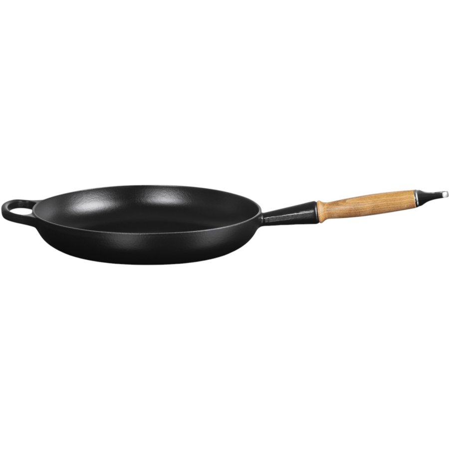 Le Creuset Signature Stbejernspande m. Trhndtag 28 cm, Mat Sort