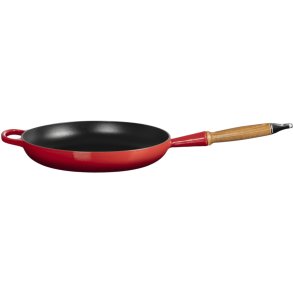 Le Creuset Signature Stbejernspande m. Trhndtag 28 cm, Cerise