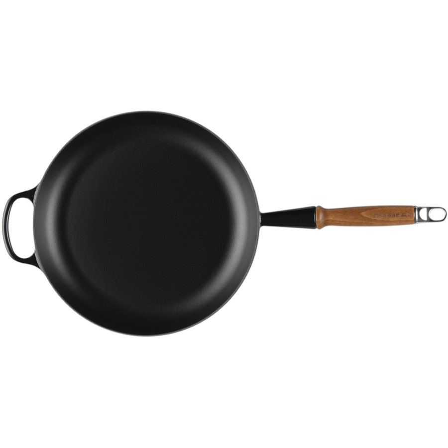 Le Creuset Signature Stbejernspande m. Trhndtag 28 cm, Sort
