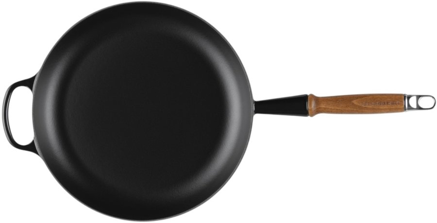 Le Creuset Signature Stbejernspande m. Trhndtag 28 cm, Sort