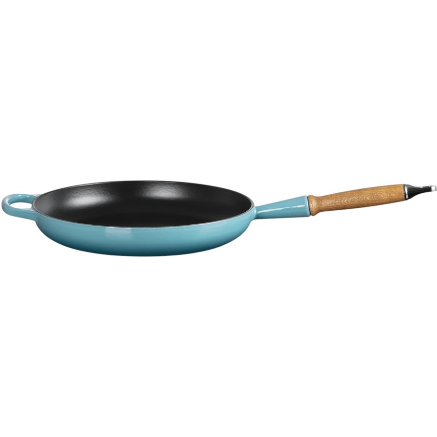 Le Creuset Signature Stbejernspande m. Trhndtag 28 cm, Caribbean