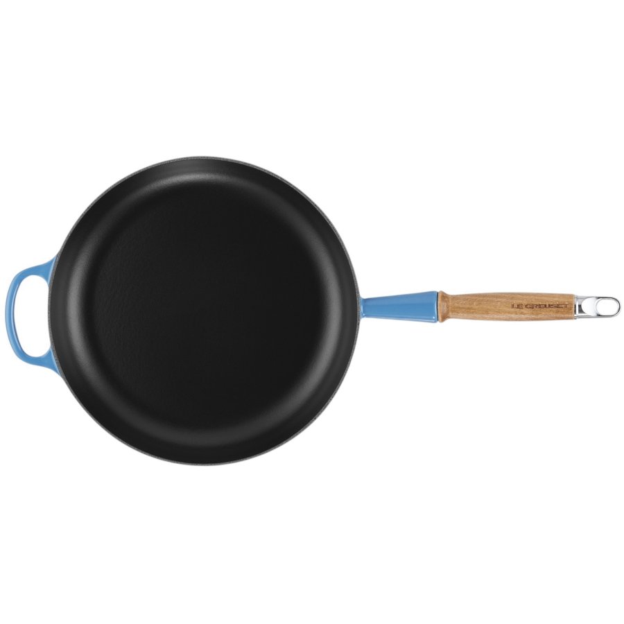 Le Creuset Signature Stbejernspande m. Trhndtag 28 cm, Azure
