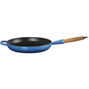 Le Creuset Signature Stbejernspande m. Trhndtag 28 cm, Azure