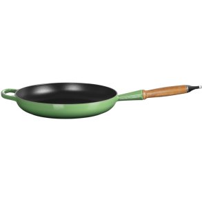 Le Creuset Signature Stbejernspande m. Trhndtag 28 cm, Bamboo Green