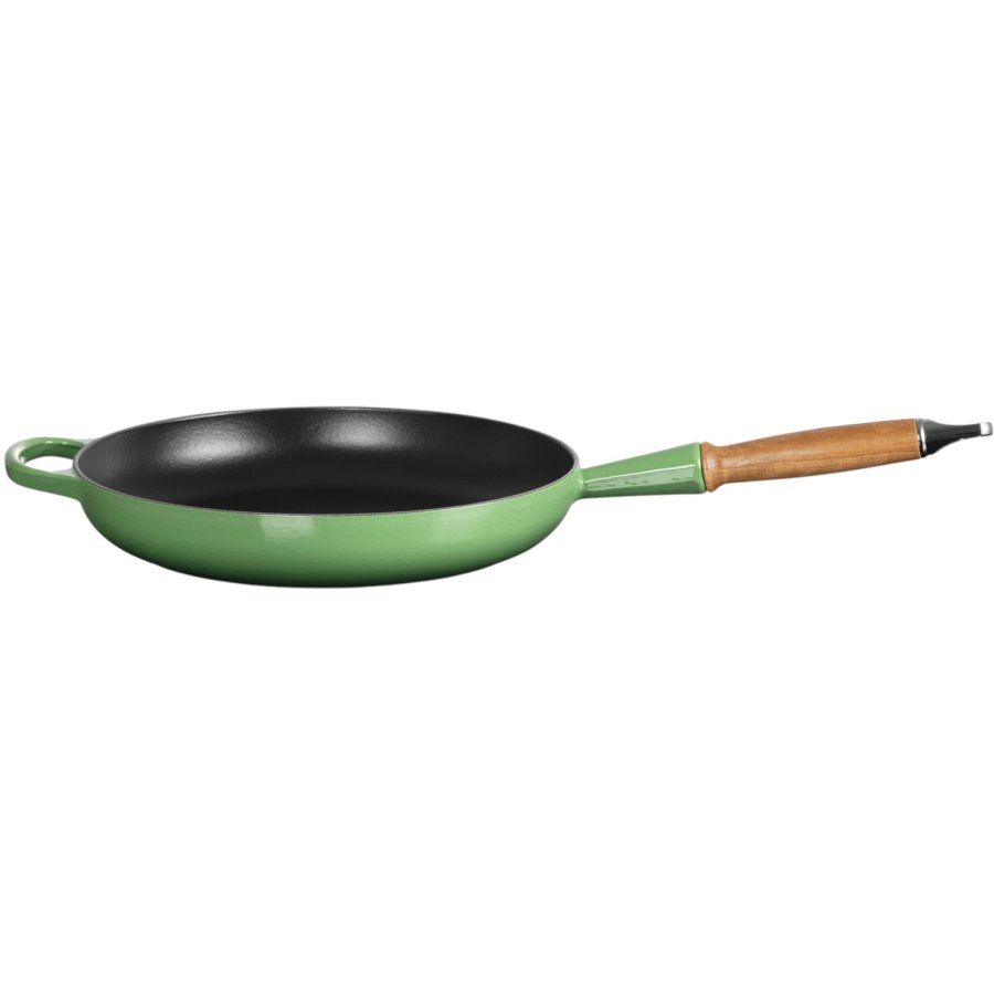 Le Creuset Signature Stbejernspande m. Trhndtag 28 cm, Bamboo Green