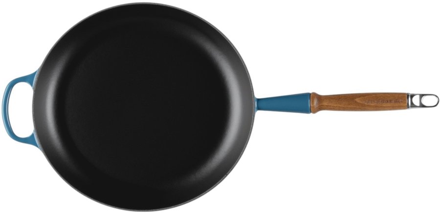 Le Creuset Signature Stbejernspande m. Trhndtag 28 cm, Deep Teal