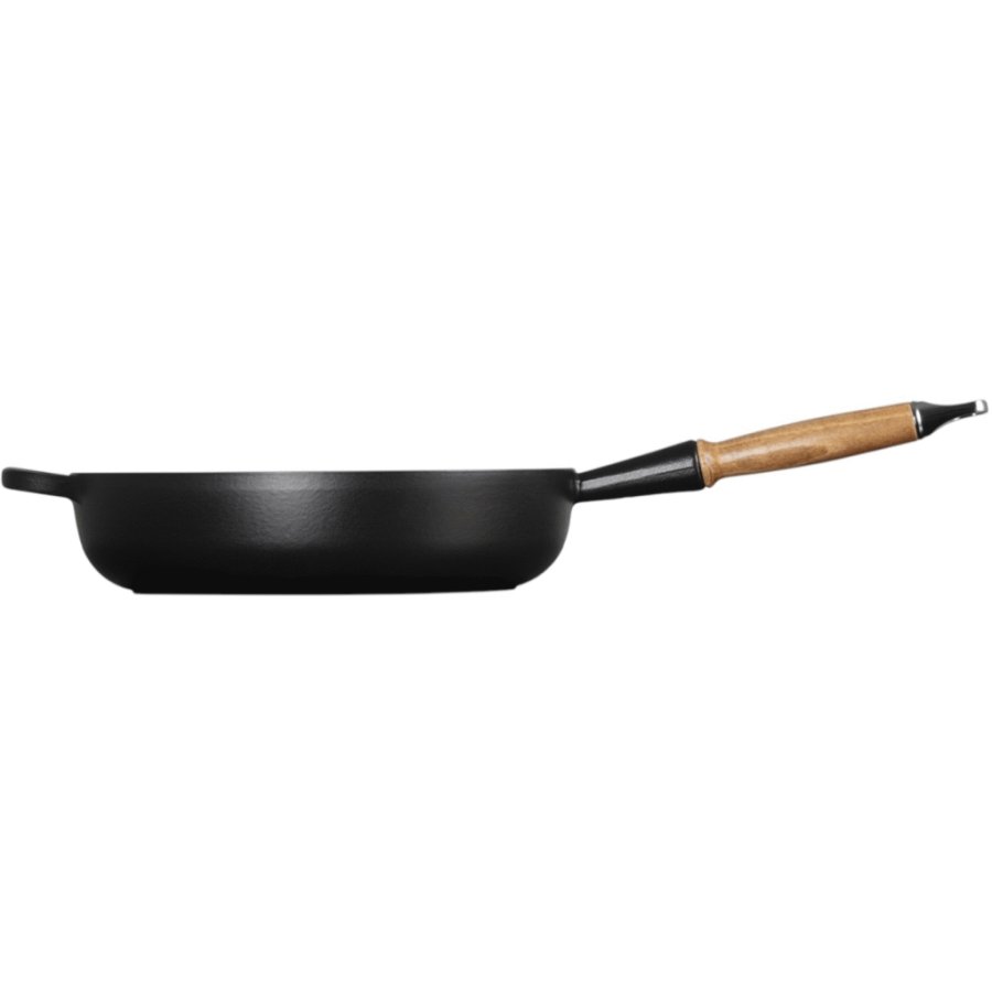 Le Creuset Signature Sauterpande m. Trhndtag 28 cm, Mat Sort