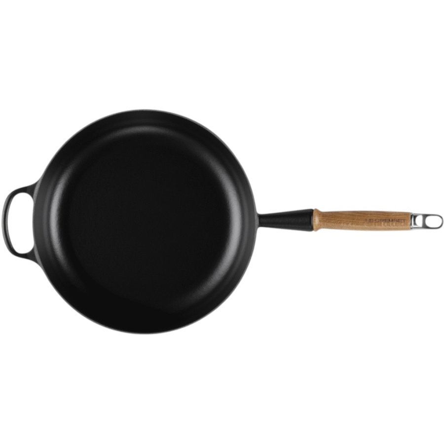 Le Creuset Signature Sauterpande m. Trhndtag 28 cm, Mat Sort