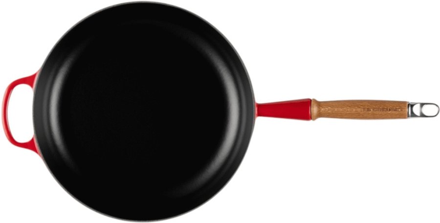 Le Creuset Signature Sauterpande m. Trhndtag 28 cm, Cerise