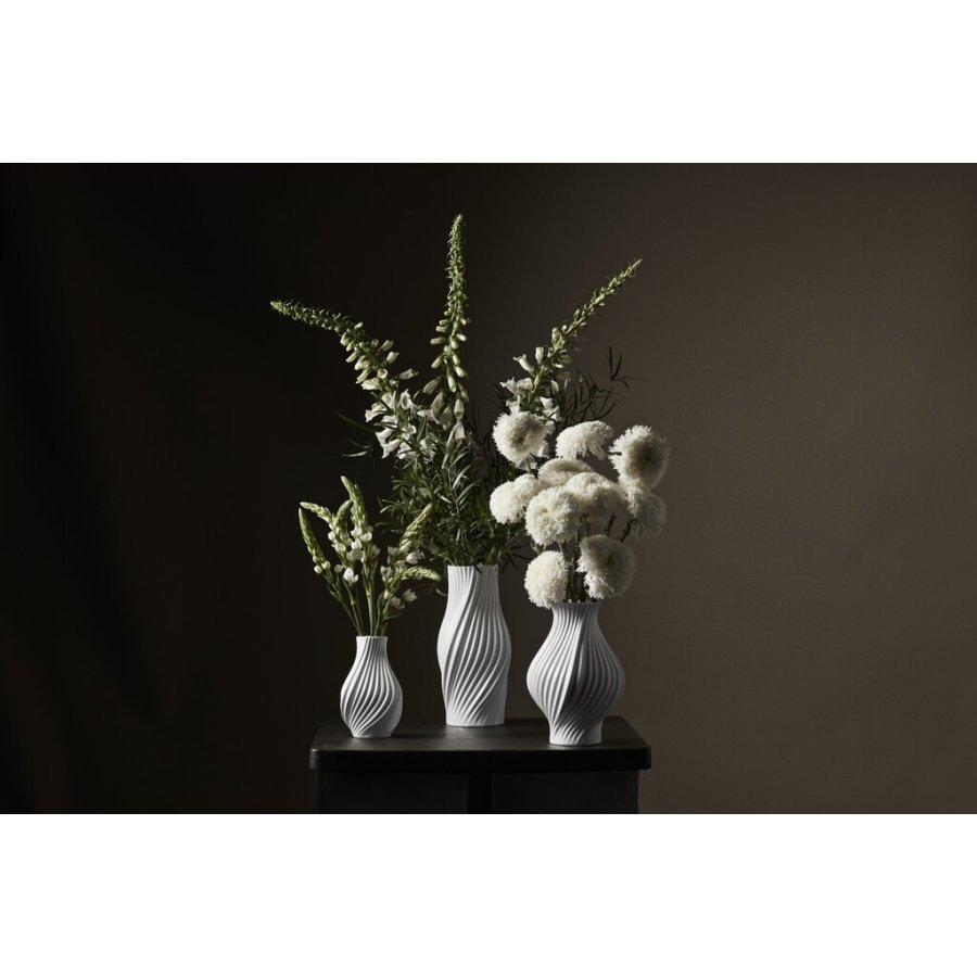 Lyngby Porceln Twist Vase H31 cm, Hvid