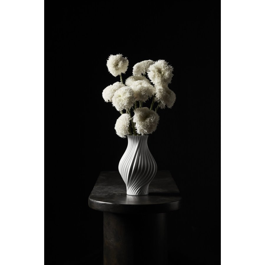 Lyngby Porceln Twist Vase H25 cm, Hvid