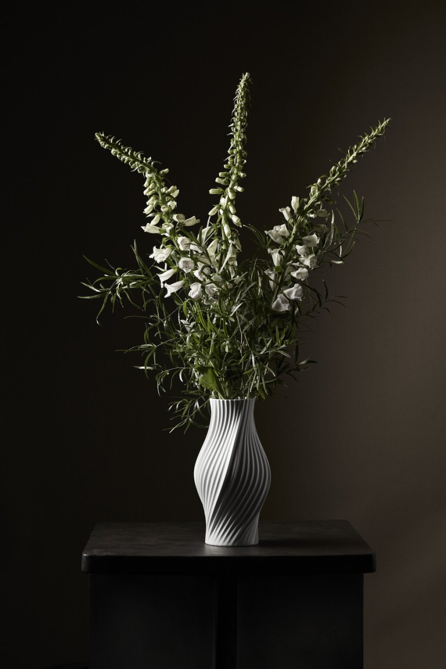 Lyngby Porceln Twist Vase H31 cm, Hvid