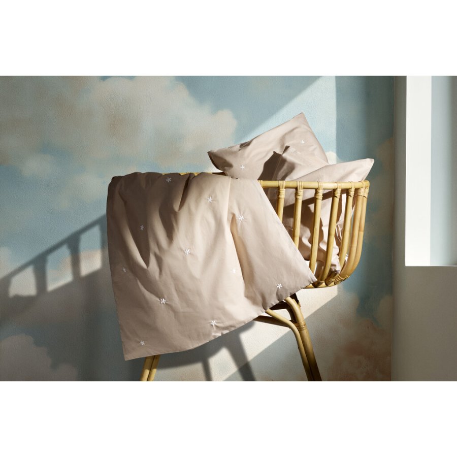 Juna Daisy Babysengetj 70x100 cm, Sand/Hvid