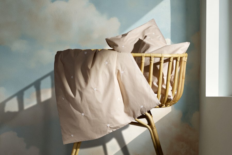 Juna Daisy Babysengetj 70x100 cm, Sand/Hvid