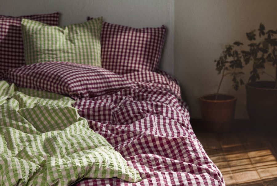 Juna Bk&Blge Sengetj 140x200 cm, Blomme/Rosa