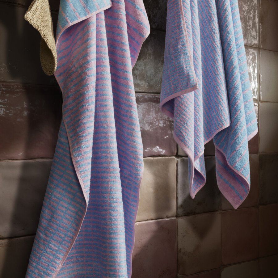 Juna Nuance Hndklde 70x140 cm, Lys Bl/Rosa