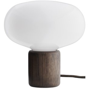 New Works Karl-Johan Tischlampe H23,5 cm, Smoked oak /Opal