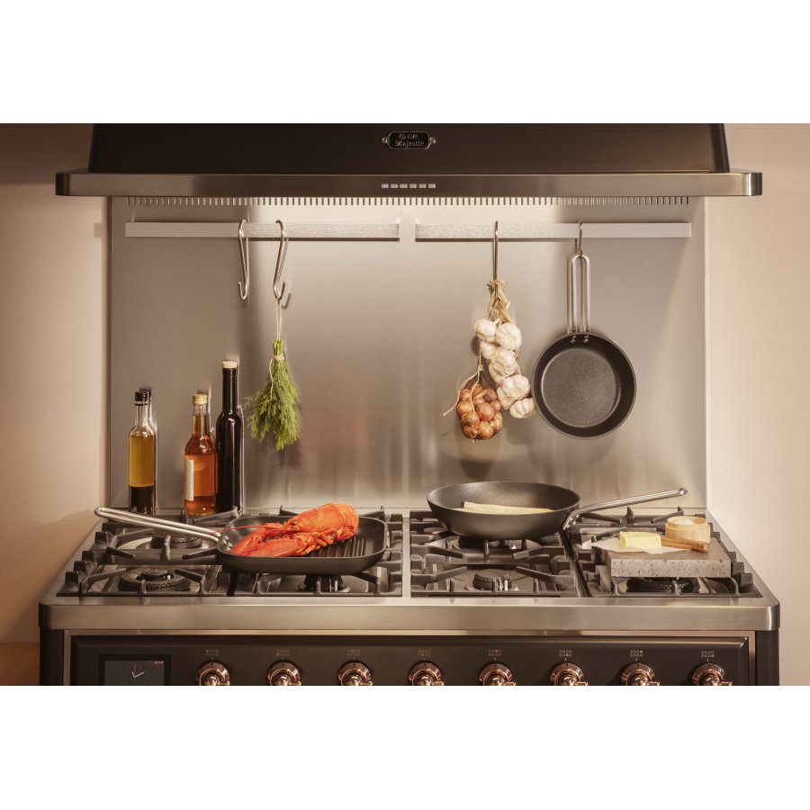 Eva Trio Grillstegepande 28 cm, Sort